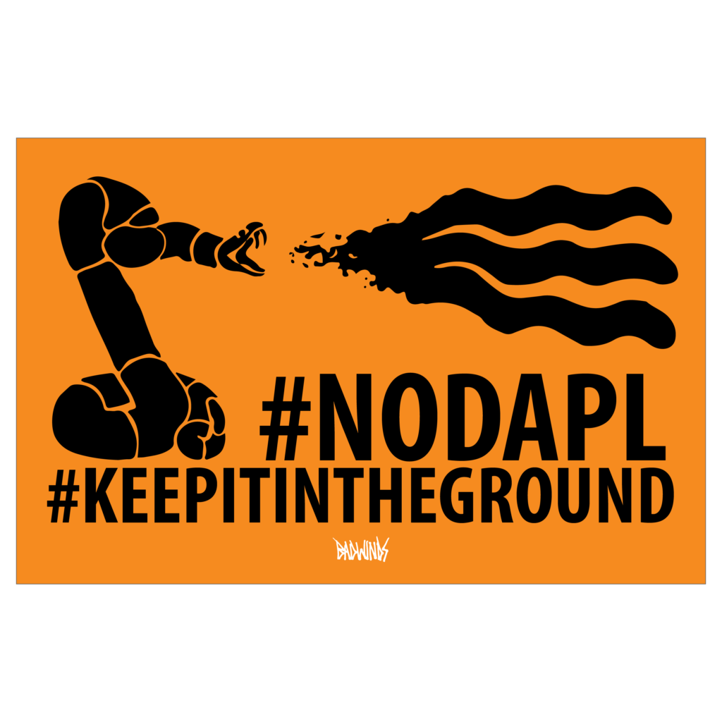 NODAPL-snake spewing oil-poster